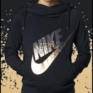 Nike Rally Cowl Neck Hoodie in Rose Gold Women’s size Medium